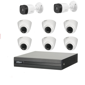 Trọn bộ 8 camera Dahua